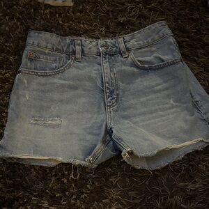 Women's Light Blue Denim Shorts